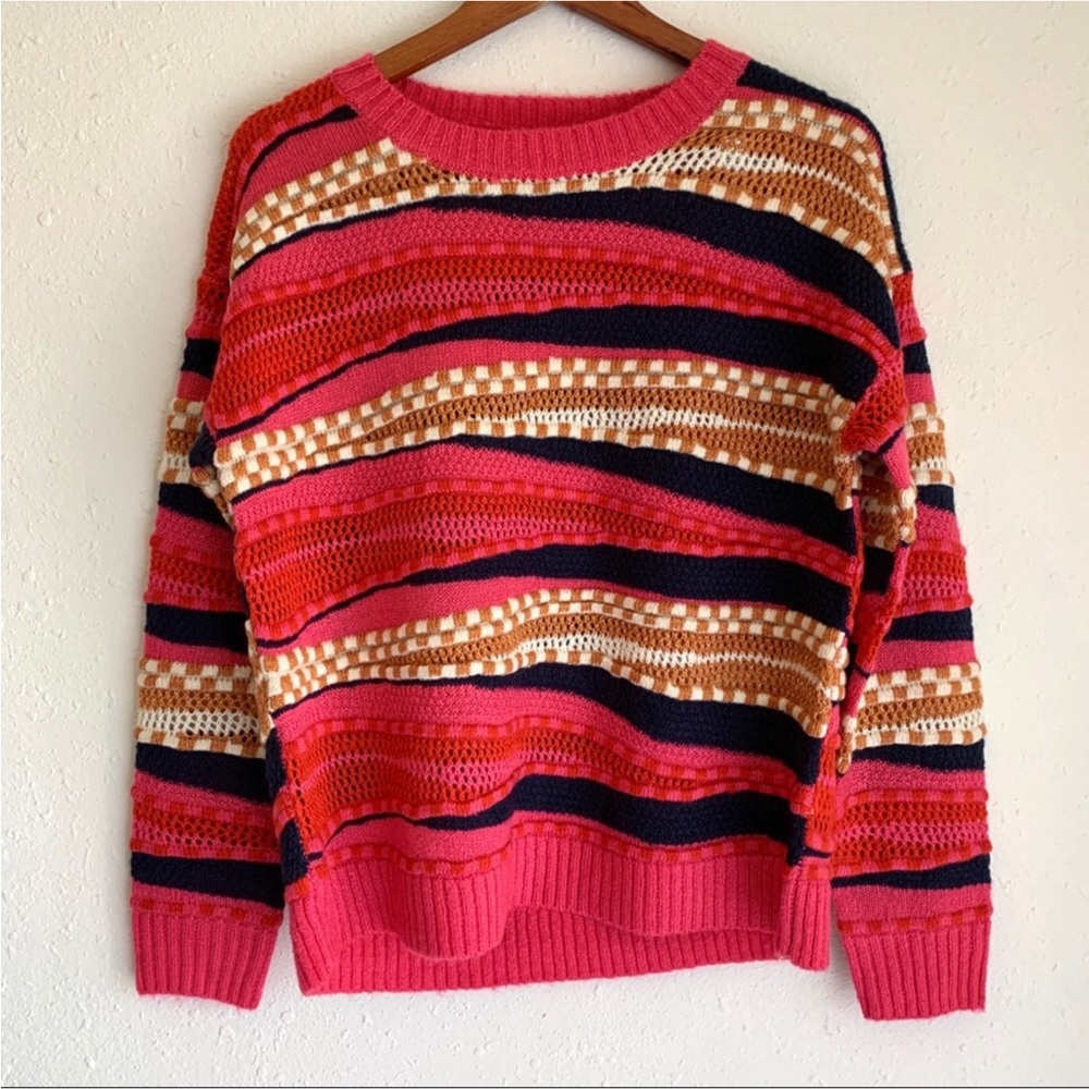 Skies Are Blue Textured Sweater Coogi Style - Picture 2 of 14